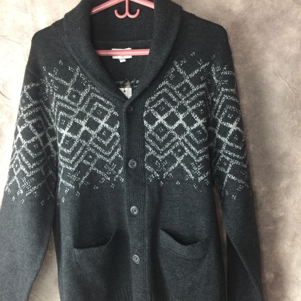 Sonoma Woman's Button Down Cardigan Sweater NWT Large Fall Sweater Pockets